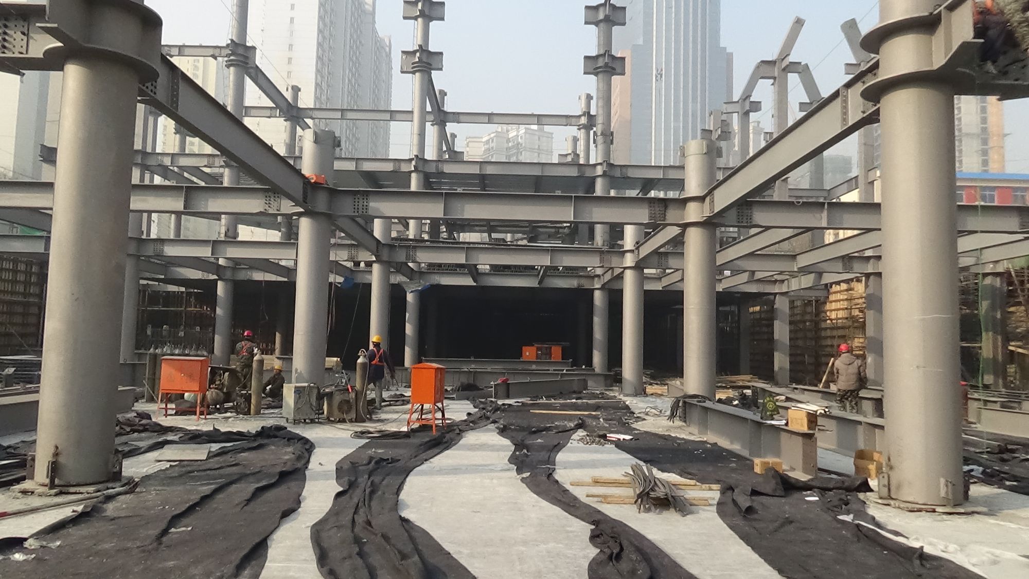 Large Span Space Structure Shijiazhuang Sports Facility Project build by Jinhuan Steel Structure